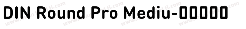 DIN Round Pro Mediu字体转换
